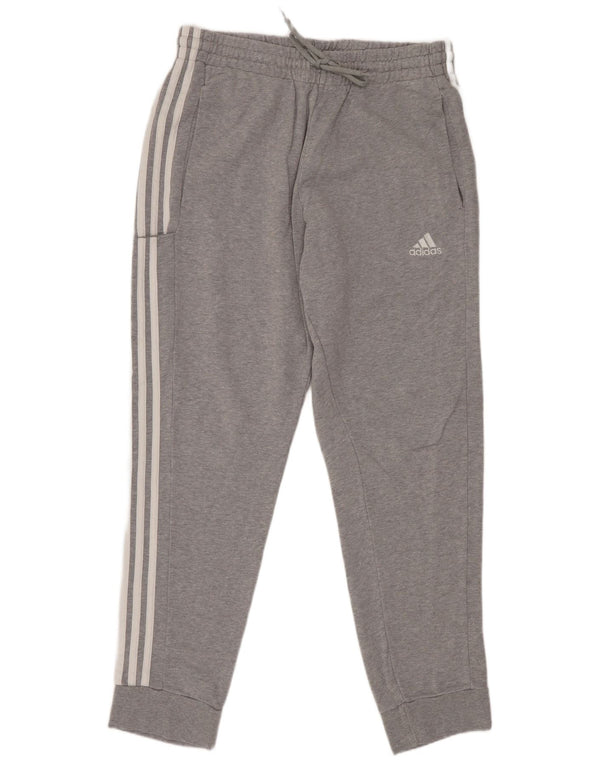 Мужские спортивные брюки Adidas для бега, большие серые хлопковые брюки