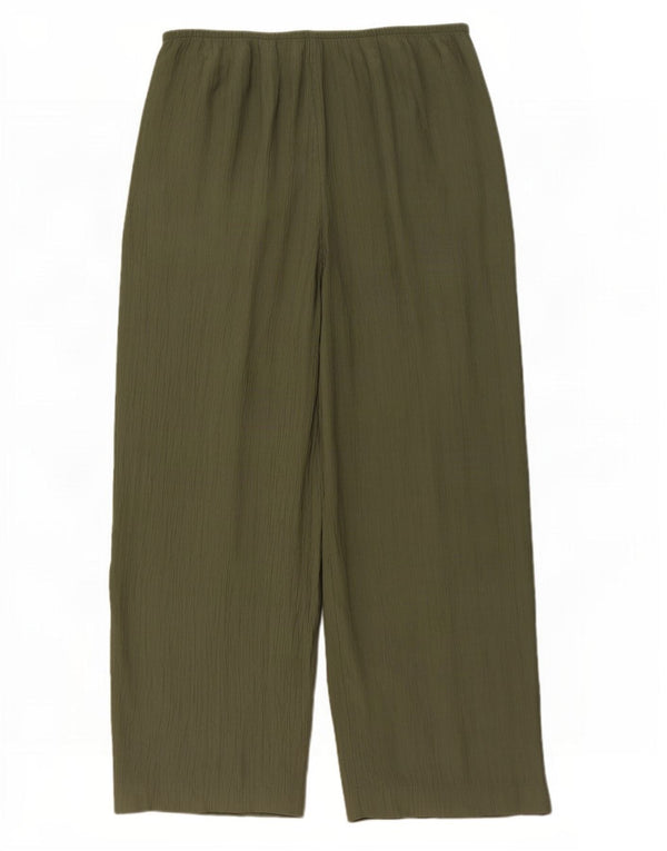 Женские повседневные широкие брюки Marks & Spencer UK 16, большие W36 L27, хаки