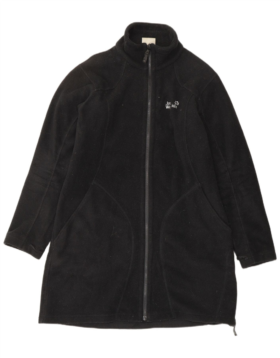 JACK WOLFSKIN Womens Fleece Overcoat UK 18 XL Black Polyester