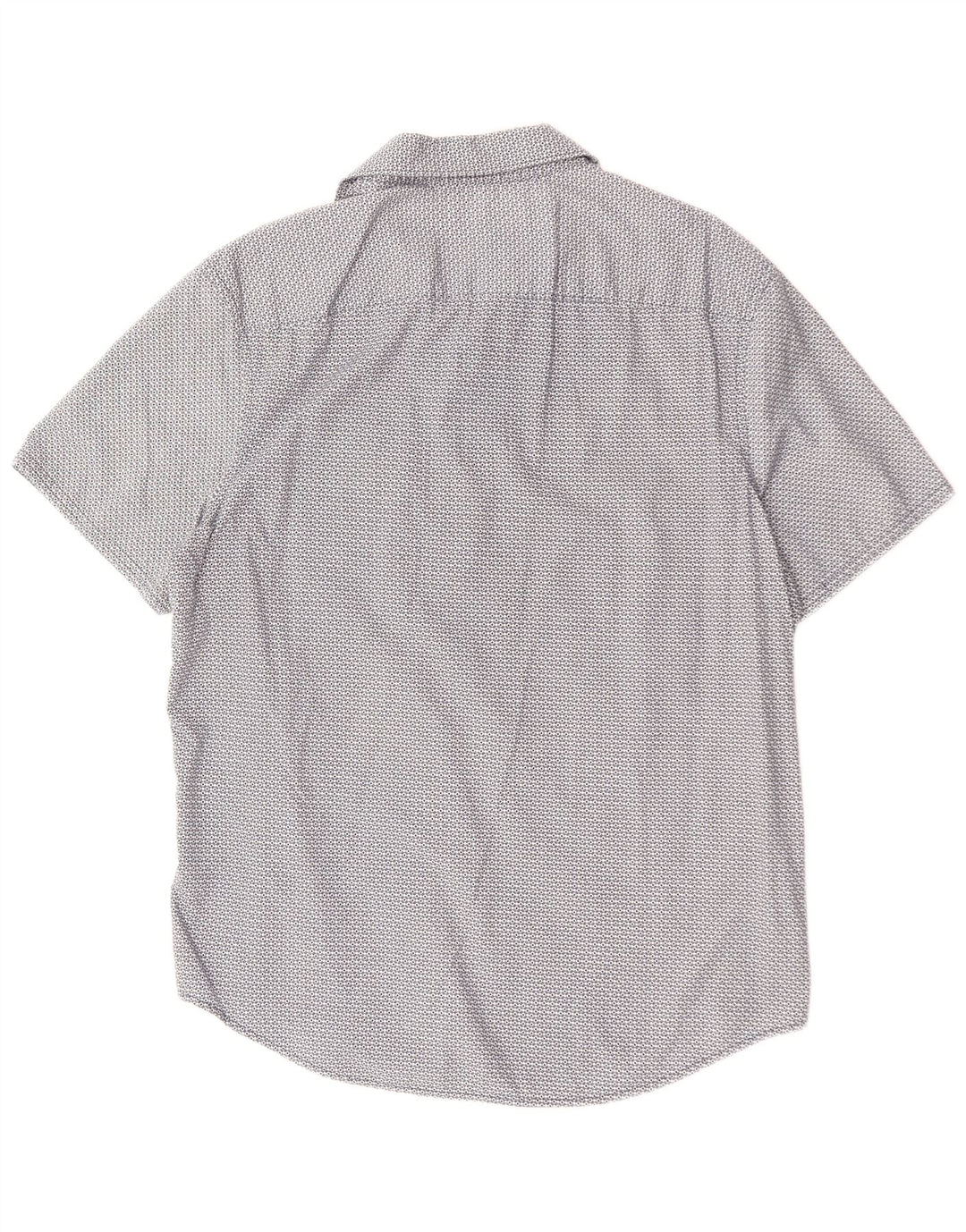 Мужская рубашка узкого кроя с коротким рукавом PENGUIN Heritage, большая синяя с геометрическим узором