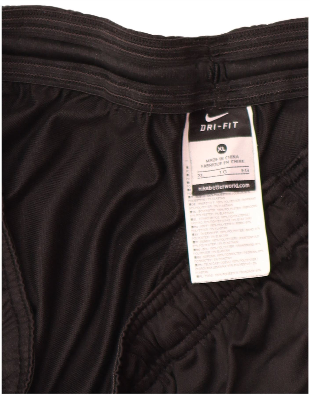 Мужские спортивные брюки Nike Dri Fit XL, черный полиэстер