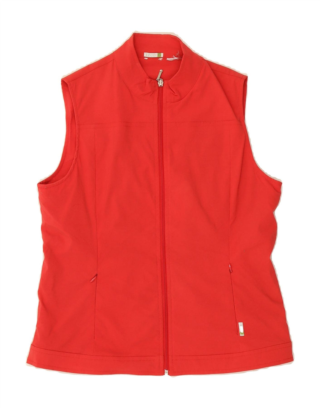 IZOD Womens Sleeveless Tracksuit Top Jacket UK 14 Medium Red Vintage Izod and Second-Hand Izod from Messina Hembry 