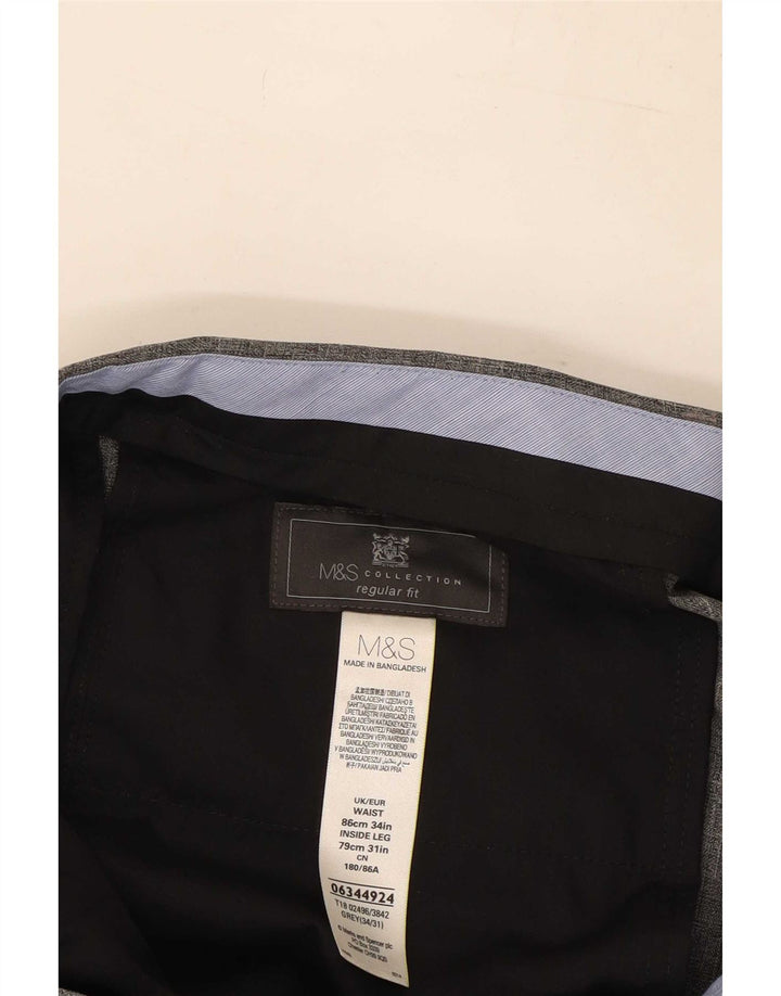 Мужские кроссовки Marks & Spencer W34 L31 серые из полиэстера