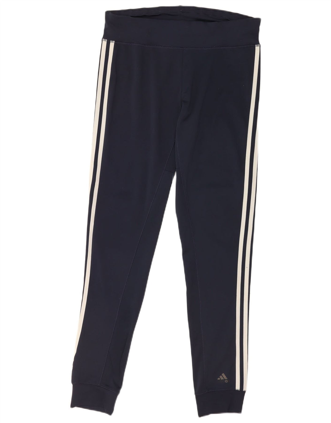 Женские леггинсы Adidas UK 8, маленькие, темно-синие, полиэстер