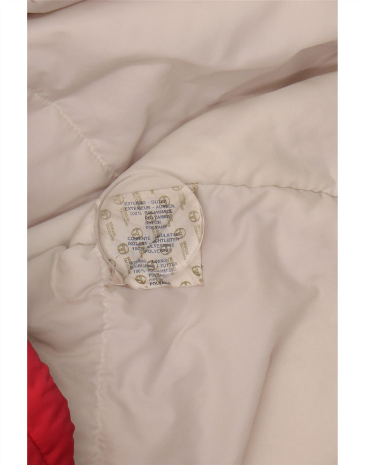 Мужская лыжная куртка Sergio Tacchini UK 44 2XL красная с цветными блоками из полиамида
