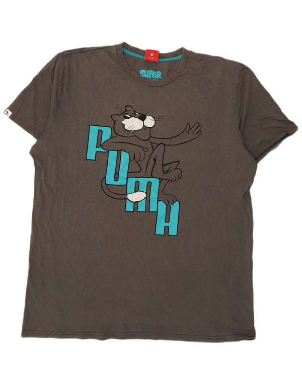 Мужская футболка с рисунком PUMA Top XL Серая
