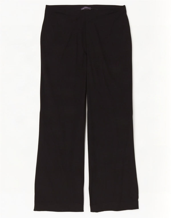 Женские повседневные широкие брюки Marks & Spencer UK 16, большие W36 L28, черные