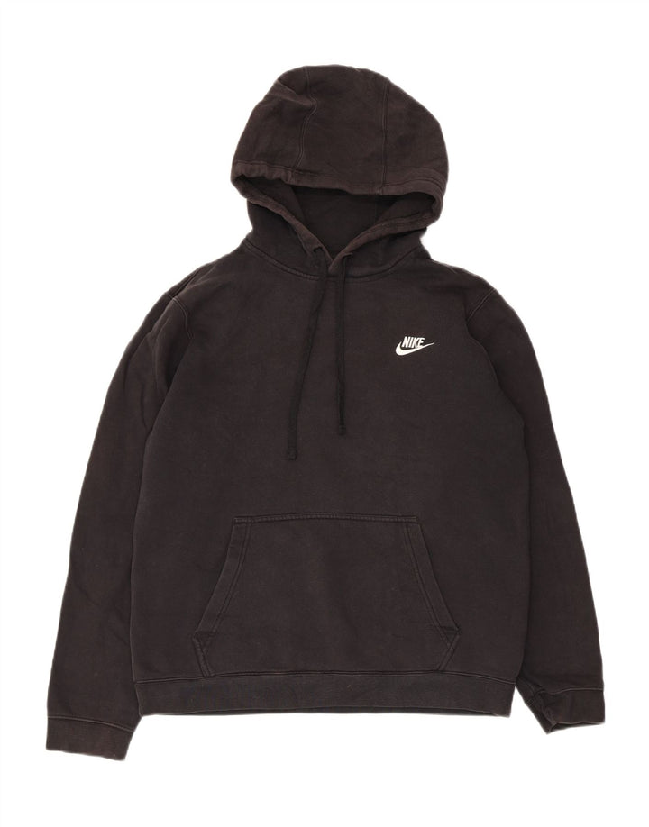 Мужской джемпер с капюшоном Nike, средний черный, хлопок