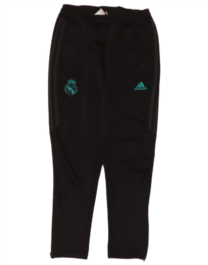 ADIDAS Спортивные брюки Real Madrid для мальчиков 11-12 лет, черный полиэстер