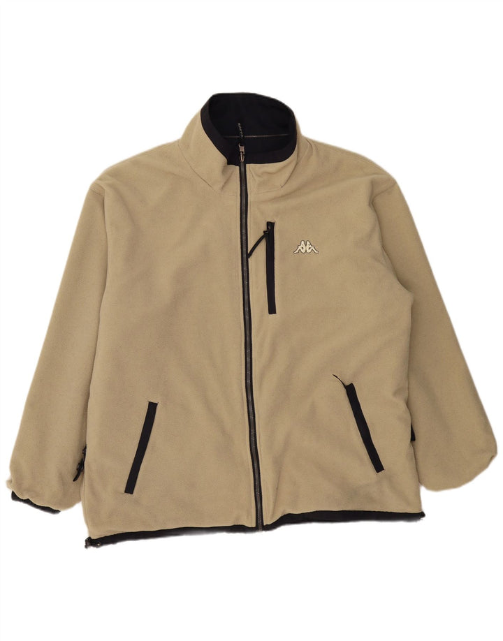 Мужская двусторонняя куртка KAPPA UK 40, большая, темно-синяя, полиэстер