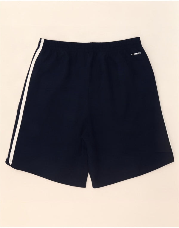 Мужские спортивные шорты Adidas Climalite, большие темно-синие спортивные шорты из полиэстера