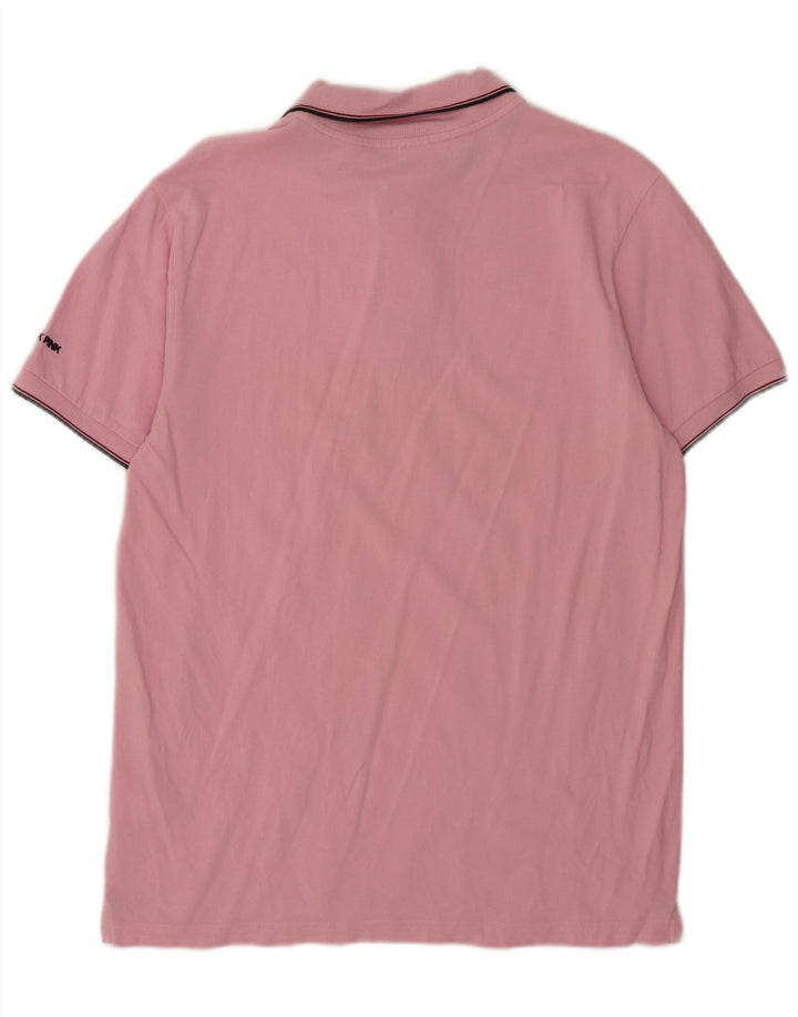 Мужская рубашка поло Think Pink, большой розовый хлопок