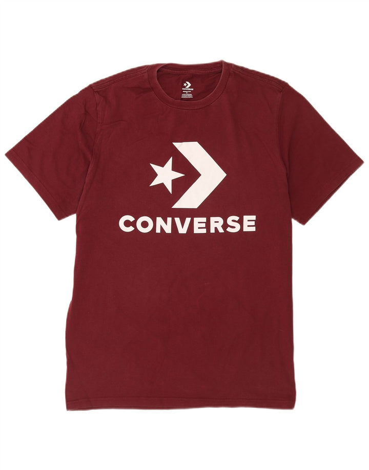 Мужская футболка с рисунком Converse Top среднего бордового цвета