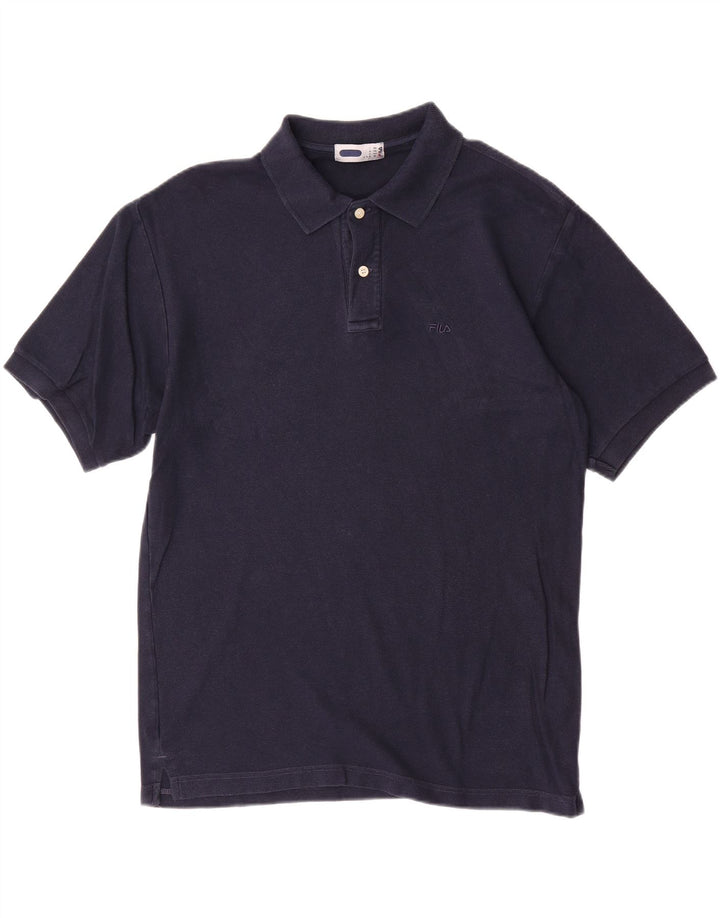 Мужская рубашка-поло FILA IT 50 Medium Navy Blue Хлопок