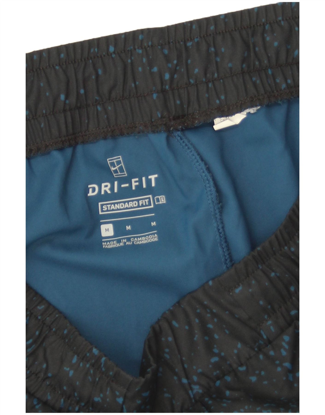 Мужские спортивные шорты Nike среднего размера, синие в крапинку