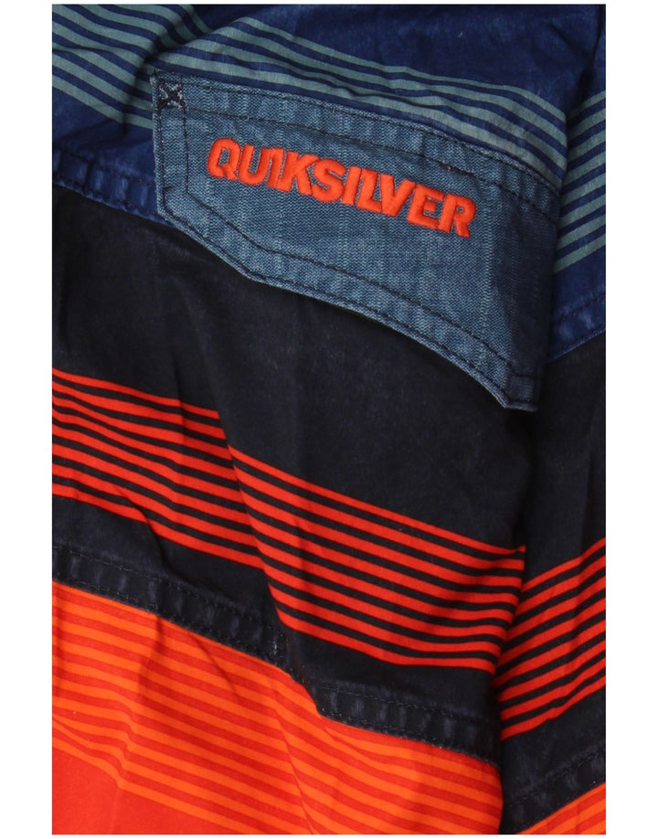 QUIKSILVER Мужские шорты для плавания с рисунком, средние, разноцветные в полоску