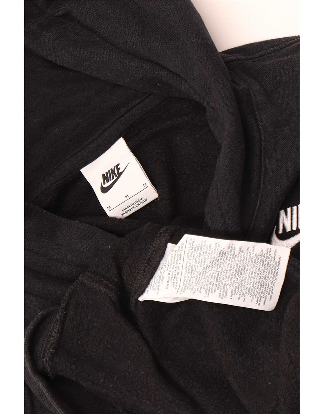 Мужской джемпер с капюшоном Nike, средний черный, хлопок