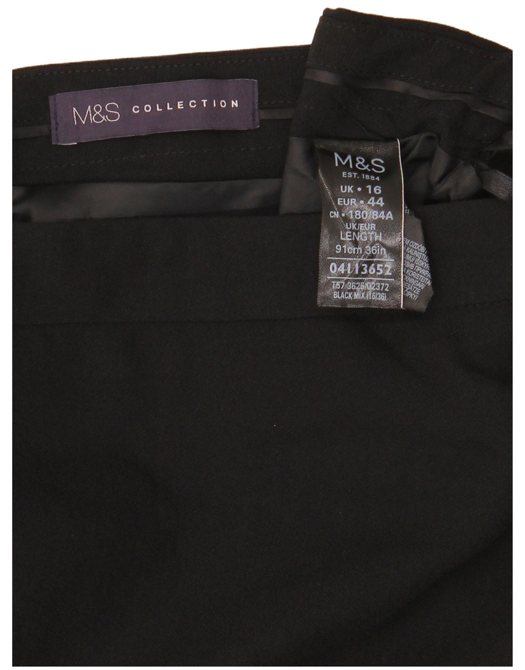 Женская макси-юбка Marks & Spencer UK 16, большая W34, черный полиэстер