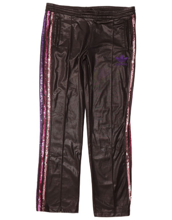 ADIDAS Womens Tracksuit Trousers UK 18 XL  Black Polyester