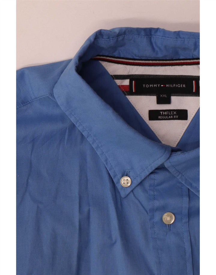 Мужская рубашка обычного кроя Tommy Hilfiger 2XL, синяя, хлопок