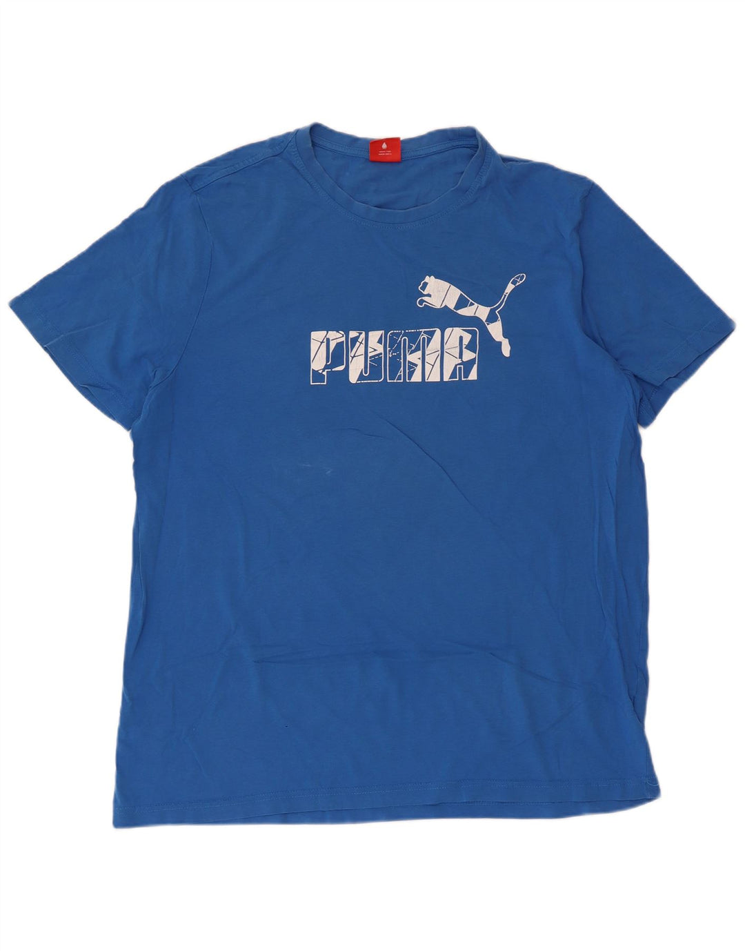 Мужская футболка с рисунком PUMA 2XL, синяя, хлопок