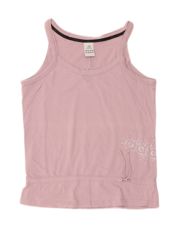 Женский жилет Adidas с графическим рисунком UK 18 XL Фиолетовый хлопок