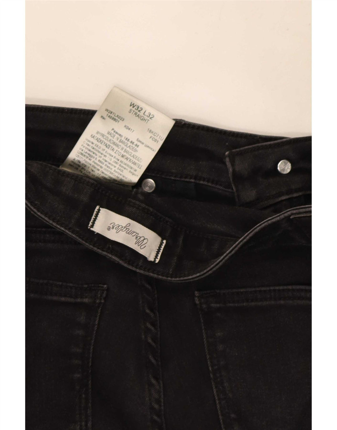 Женские прямые джинсы Wrangler W32 L32, черный хлопок