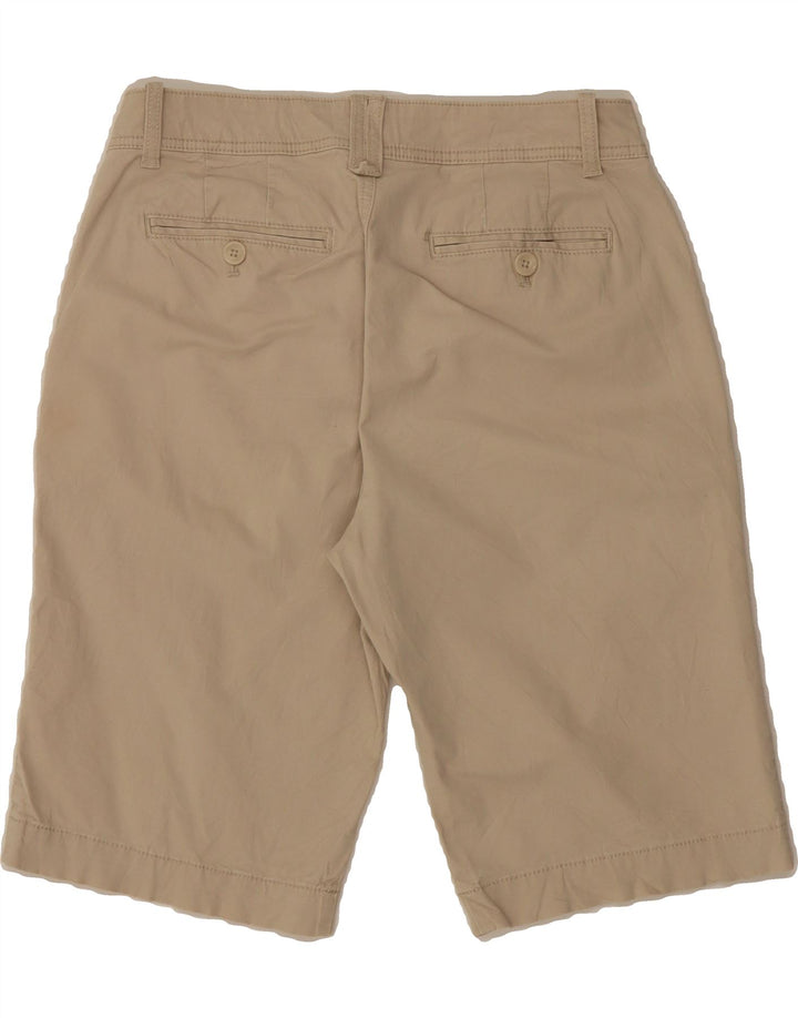 EDDIE BAUER Womens Heritage Chino Shorts US 8 Medium W30  Beige Cotton Vintage Eddie Bauer and Second-Hand Eddie Bauer from Messina Hembry 