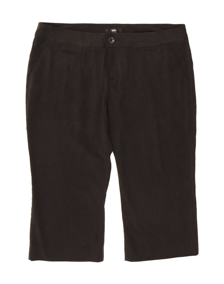 MOSSIMO Womens Straight Capri Trousers US 16 2XL W40 L21 Black Polyester Vintage Mossimo and Second-Hand Mossimo from Messina Hembry 