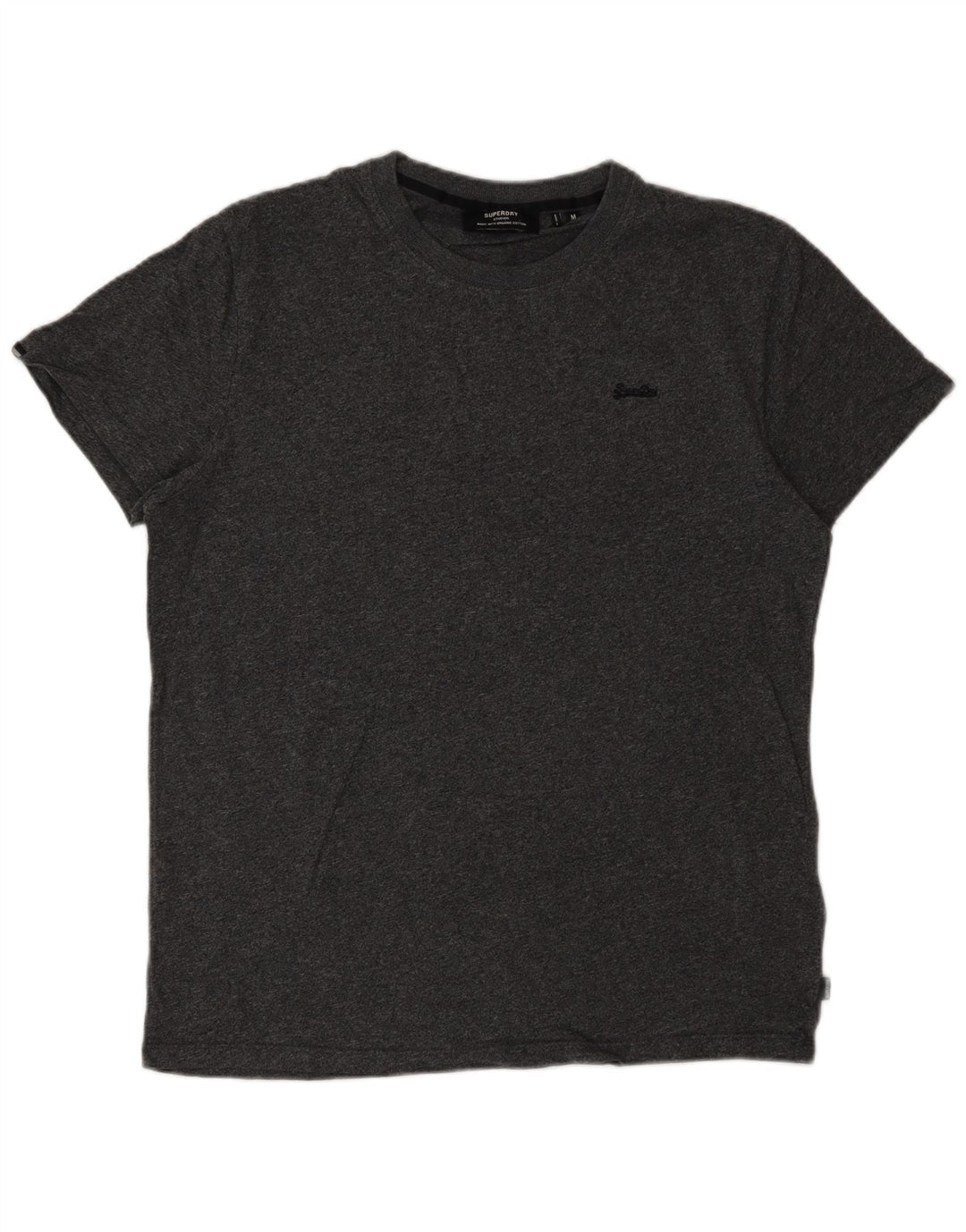 Мужская футболка Superdry Top из хлопка среднего серого цвета