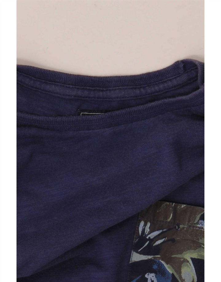 Мужская футболка Woolrich Top Medium Blue Cotton
