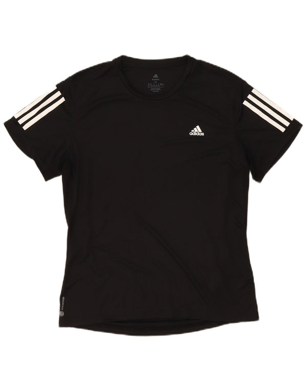 Женская футболка Adidas Aeroready Top UK 12/14, средний черный полиэстер