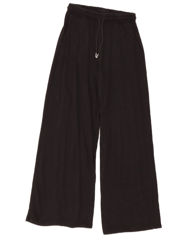 Женские спортивные брюки Zara UK 14, средний черный хлопок, черный