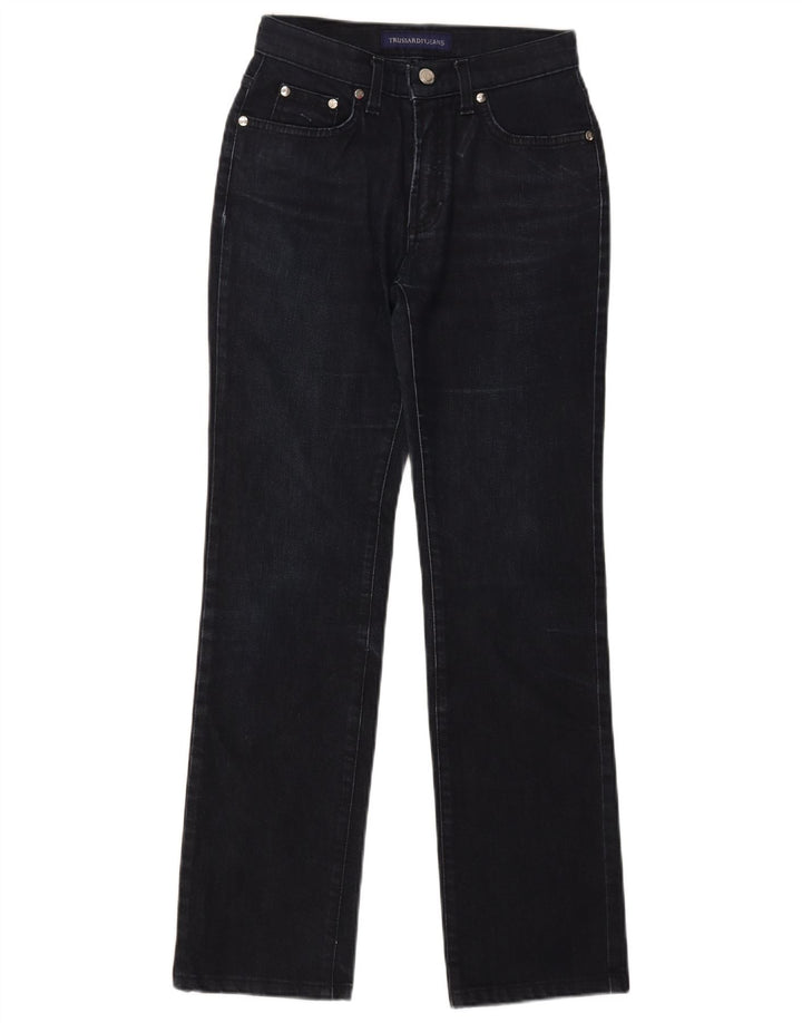 Женские прямые джинсы Trussardi W24 L28 Темно-синие
