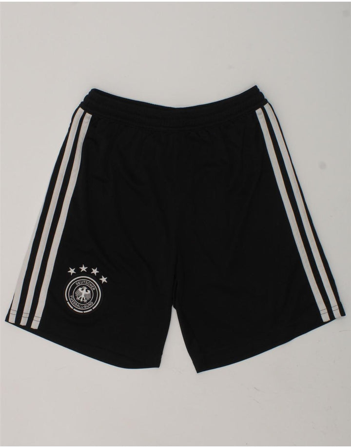 ADIDAS Boys Deutscher Fussball Bund Sport Shorts 11-12 Years Black | Vintage Adidas | Thrift | Second-Hand Adidas | Used Clothing | Messina Hembry 