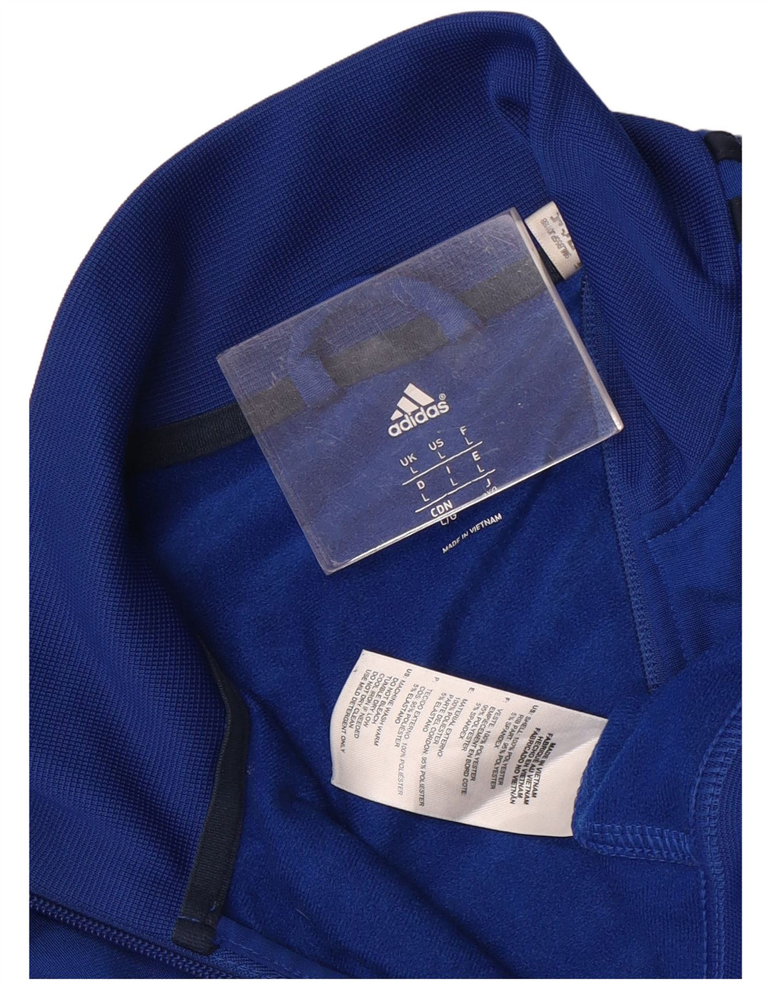 Мужская спортивная куртка Adidas, большая синяя полиэстер