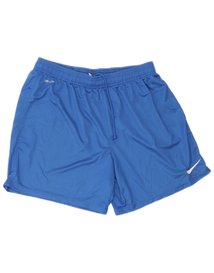 Мужские спортивные шорты Nike Dri Fit, большие синие, полиэстер