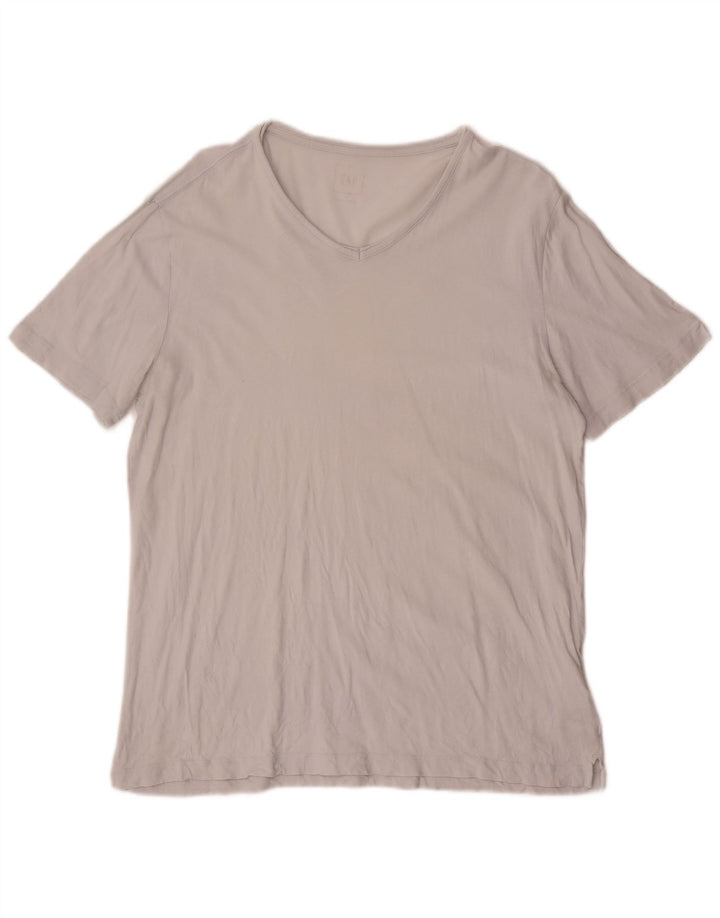 Мужская футболка Gap из хлопка среднего серого цвета