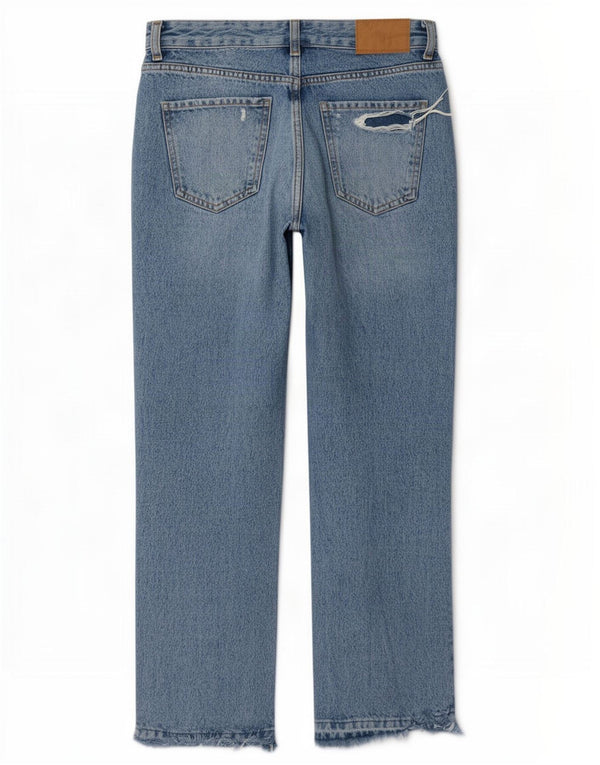 Женские прямые джинсы с высокой посадкой Zara EU 34 2XS W24 L27 синие