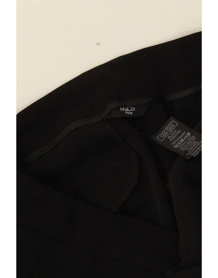 Женские узкие брюки-чиносы M&Co UK 12, средние W32 L25, черный полиэстер