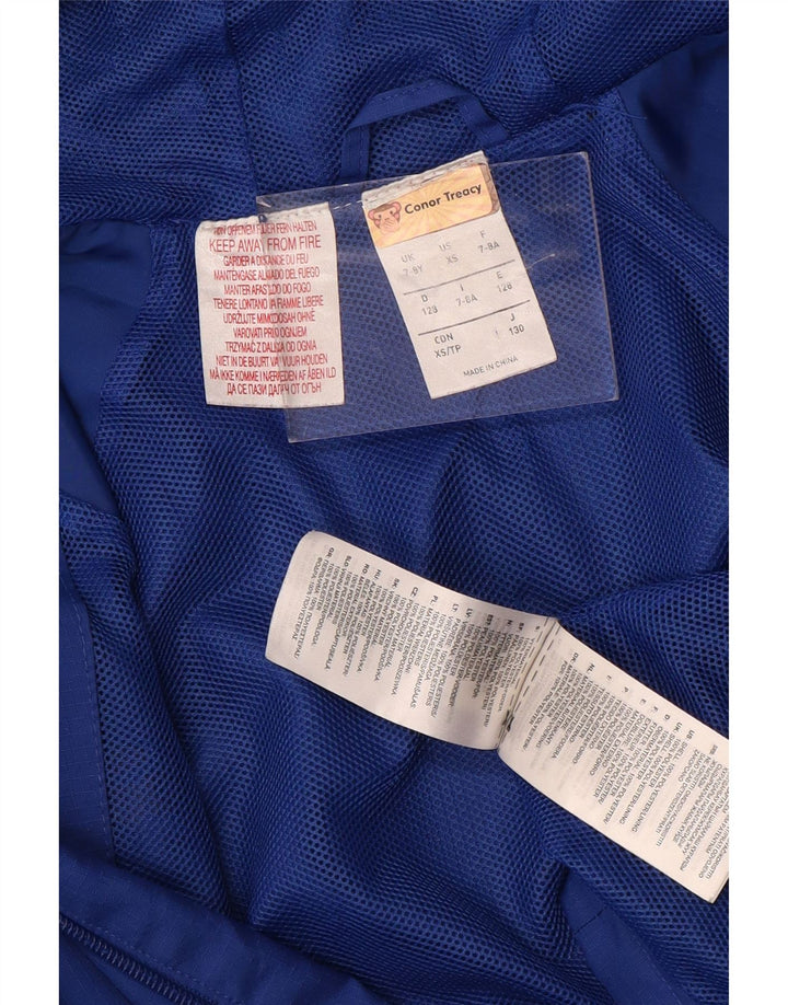 Adidas Boys Leinster Rugby Дождевик с капюшоном 7-8 лет Синий Полиэстер