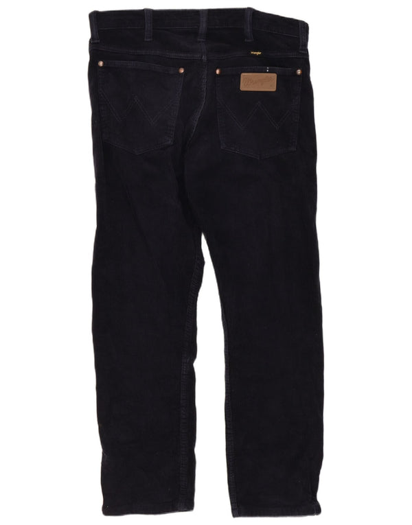 Мужские прямые вельветовые брюки Wrangler W30 L26 темно-синие