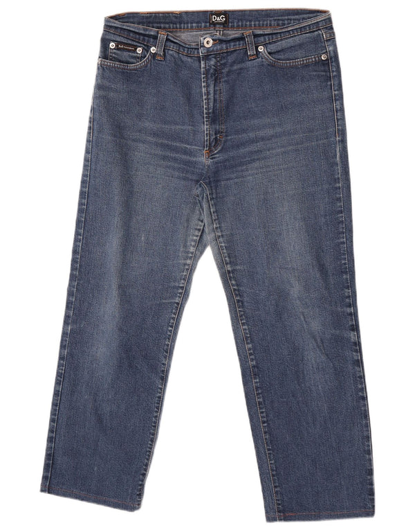 Dolce & Gabbana Женские укороченные джинсы IT 48 XL W34 L25 Синий хлопок
