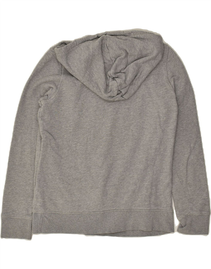 ADIDAS Womens Oversized Graphic Hoodie Jumper UK 6 XS Grey Cotton | Vintage Adidas | Thrift | Second-Hand Adidas | Used Clothing | Messina Hembry 