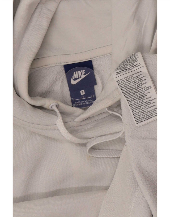 Мужской джемпер с капюшоном Nike, маленький белый, хлопковый