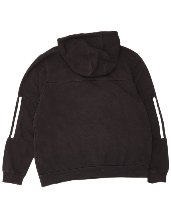 Женский джемпер с капюшоном Adidas Oversized UK 4/6 XS, черный хлопок