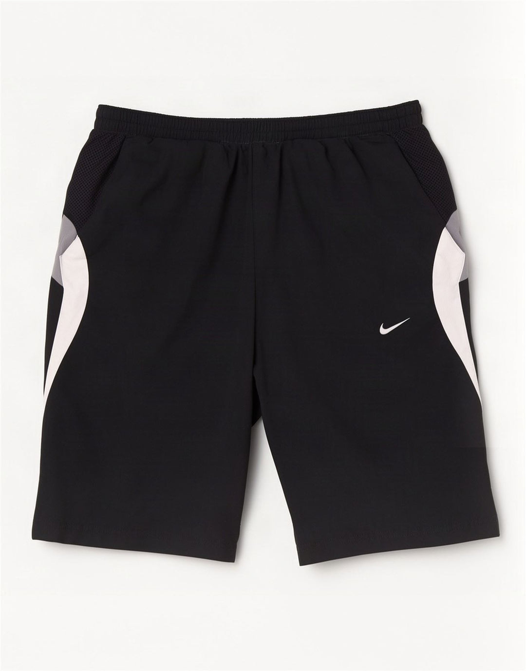 Мужские спортивные шорты Nike, маленькие черные, полиэстер с цветными блоками