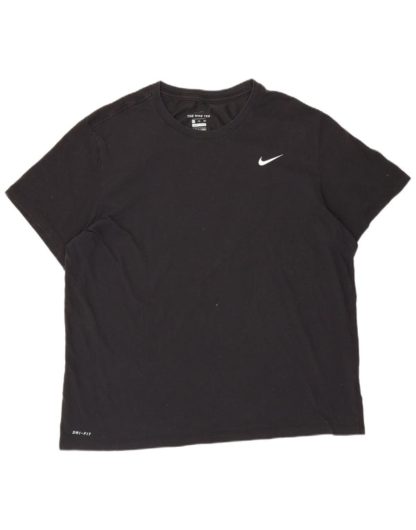 Мужская футболка NIKE Dri Fit 2XL, черный хлопок