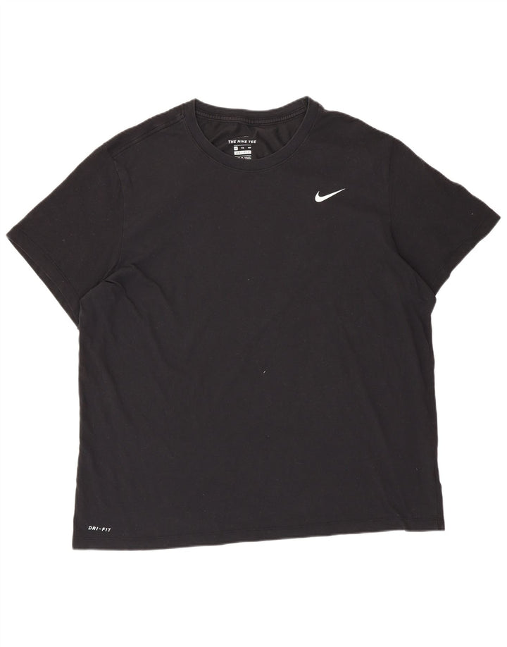 Мужская футболка NIKE Dri Fit 2XL, черный хлопок