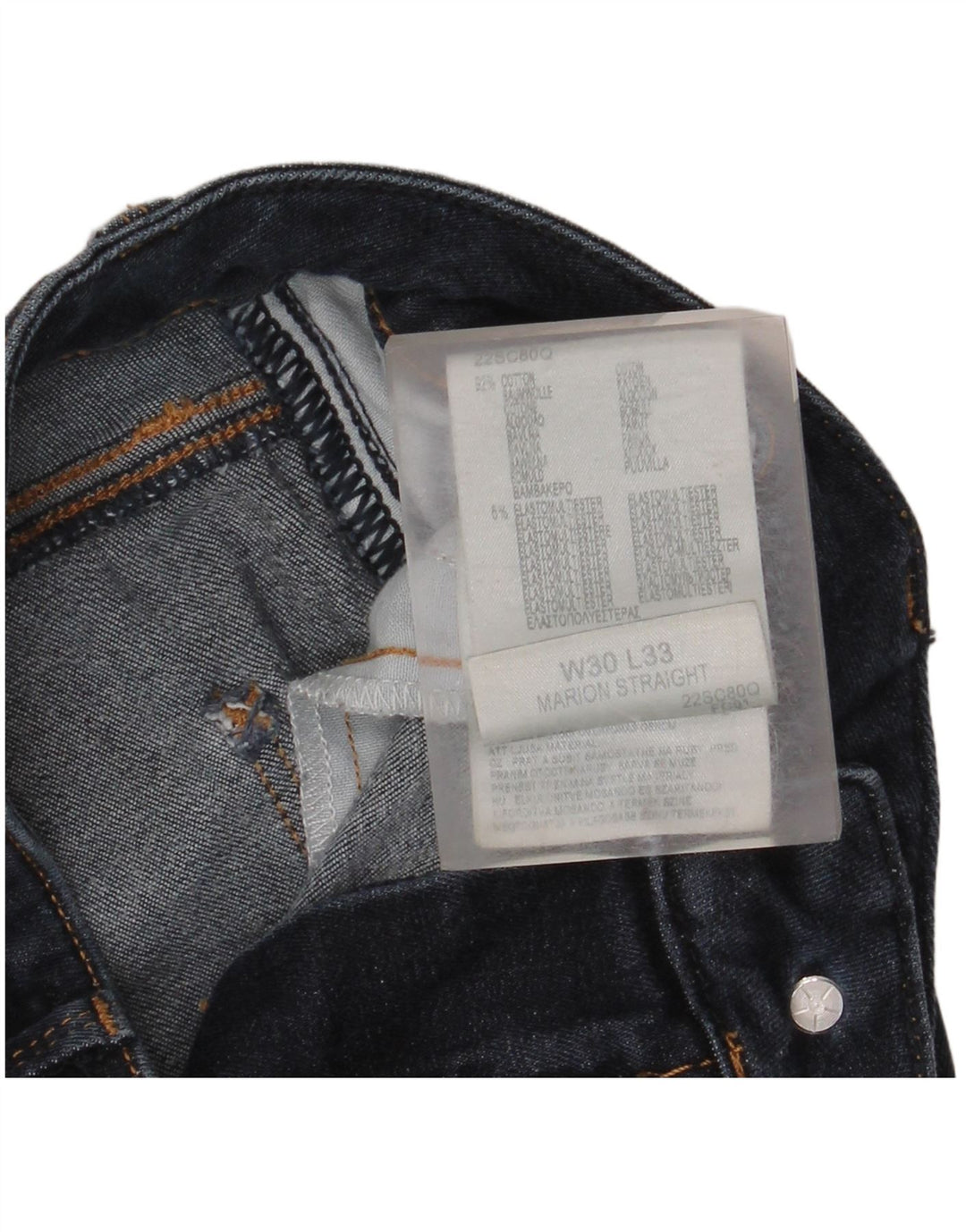 Женские прямые джинсы LEE Marion W30 L33, синий хлопок